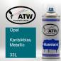 Preview: Opel, Karibikblau Metallic, 33L: 400ml Sprühdose, von ATW Autoteile West.